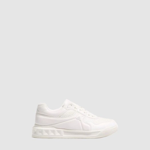 ❤발렌티노 남/녀 원 스터드 로우탑 메시 가죽 스니커즈 - Valentino Unisex One Stud Low-Top Mesh Nappa Leather Sneakers - vas6754x
