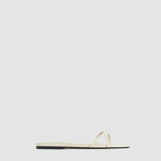 ❤토템 여성 레더 크로스오버 슬라이드 - Toteme Womens Leather Crossover Slide - tos6867x