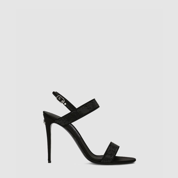 ✨돌체앤가바나 여성 라인스톤 새틴 샌들 - Dolce&Gabbana Womens Rhinestones Satin Sandals - dos6907x