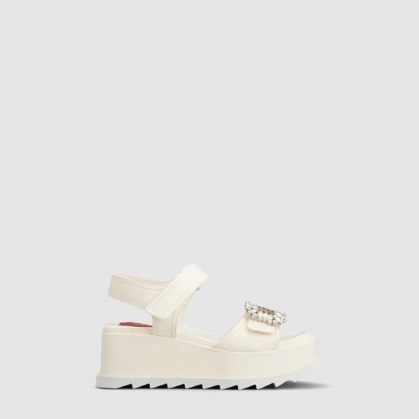 ✨로저비비에 여성 슬라이디 비브 웨지 샌들 - Roger Vivier Womens Slidey Vivi Wedge Sandals - ros7024x