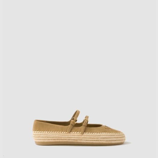 ❤프라다 여성 나파 라피아 발레리나  - Prada Womens Nappa Raffia Ballerina - prs7040x
