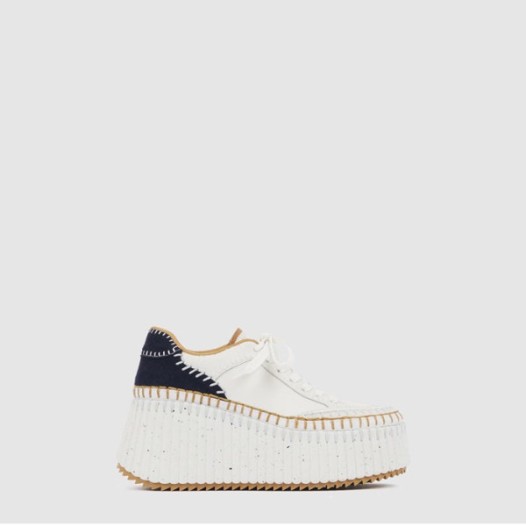 ❤끌로에 여성 NAMA 웨지 스니커즈 - Chloe Womens NAMA Wedge Sneakers - chs7043x