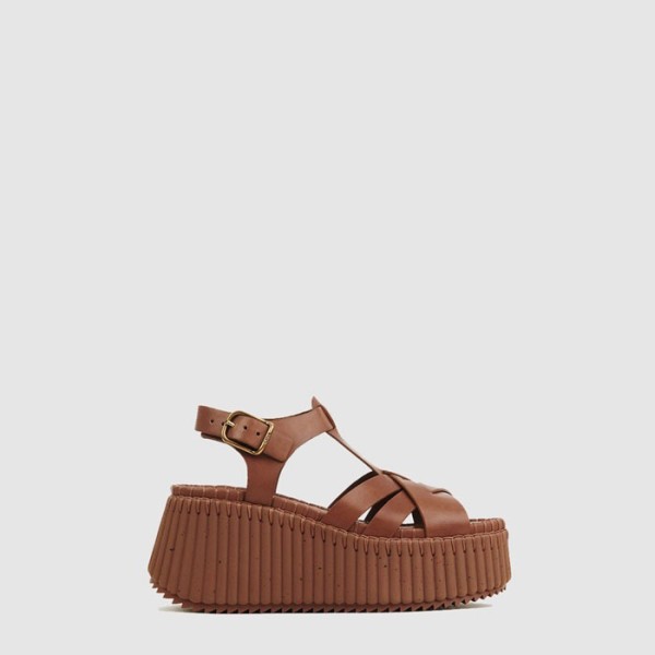 ✨끌로에 여성 NAMA 웨지 샌들 - Chloe Womens NAMA Wedge Sandals - chs7046x
