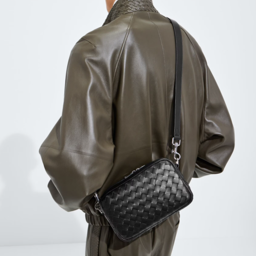 ★보테가베네타 남성 스몰 인트레치아토 카메라 백 - Bottega veneta Mens Small Intrecciato Camera Bag - bvb7823x