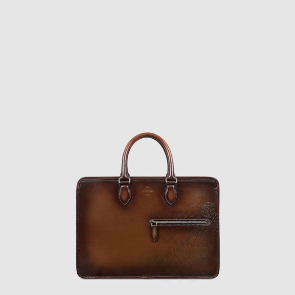 ✨벨루티 남성 원 주르 스크리토 레더 브리프케이스 - Berluti Mens One Jour Scritto Leather Briefcase - beb7881x