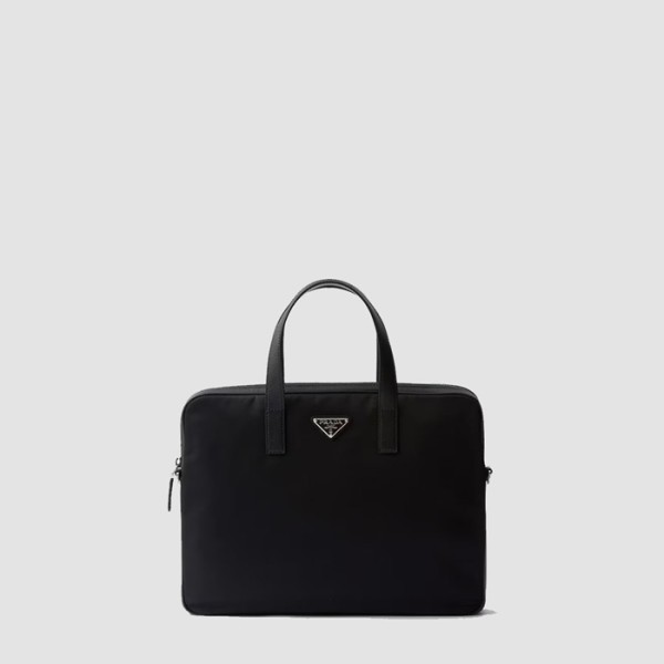 ✨프라다 남성 리나일론 사피아노 가죽 브리프케이스 2VE368 - Prada Mens Re-Nylon Saffiano Leather Briefcase - prb7919x