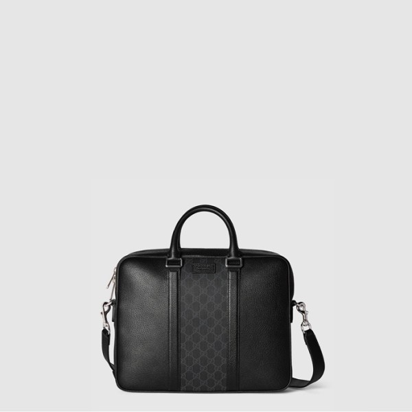 ✨구찌 남성 태그 장식 미디엄 GG 브리프케이스 - Gucci Mens Medium GG Briefcase With Tag Decoration - gub9183x
