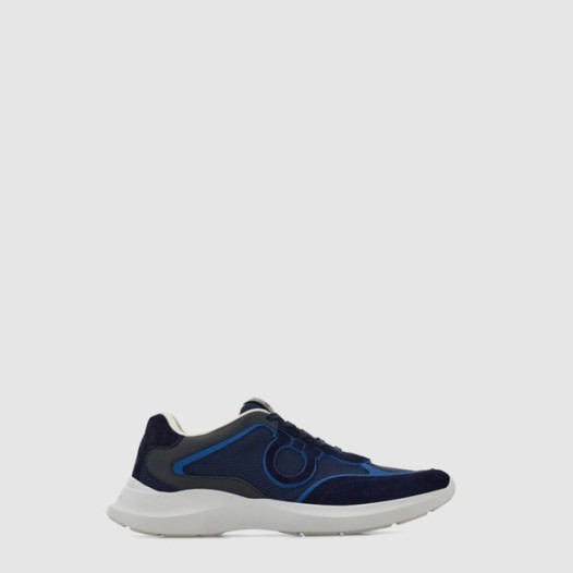 ❤페라가모 남성 간치니 오너먼트 로우탑 스니커즈 - Ferragamo Mens Gancini Ornament Low-Top Sneakers - fes7284x