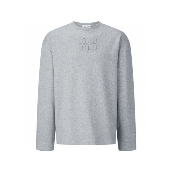 ✨미우미우 남/녀 라운드 긴팔티 - Miumiu Unisex Round Tshirt - mic7909x