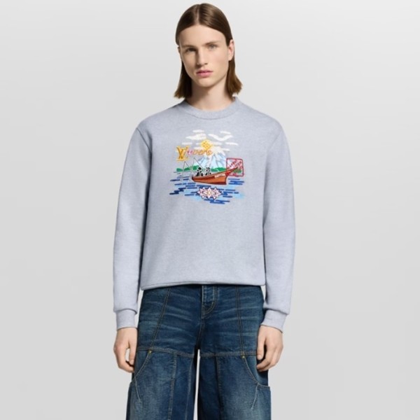 ✨루이비통 남성 라운드 맨투맨 - Louis vuitton Mens Round Tshirt - lvc7944x