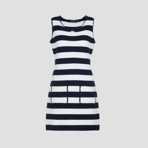 ✨[G/FORE] 지포어 여성 스트라이프 니트 드레스 - gol1761x