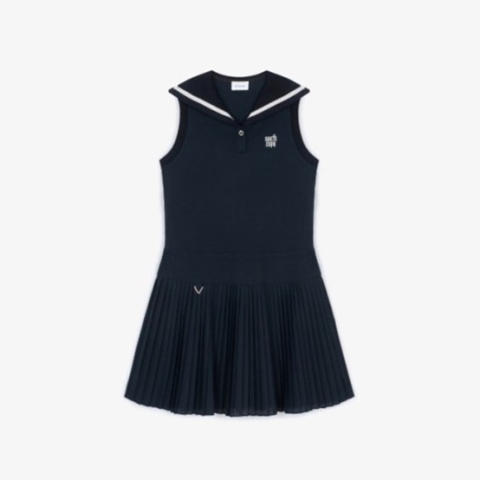 ❤[SOUTHCAPE] 사우스케이프 여성 세일러 카라 플리츠 원피스 - gol1803x