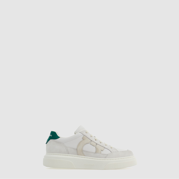 ✨페라가모 간치니 아웃라인 로우 컷 스니커즈 - Ferragamo Gancini Outline Low-Cut Sneakers - fes7606x