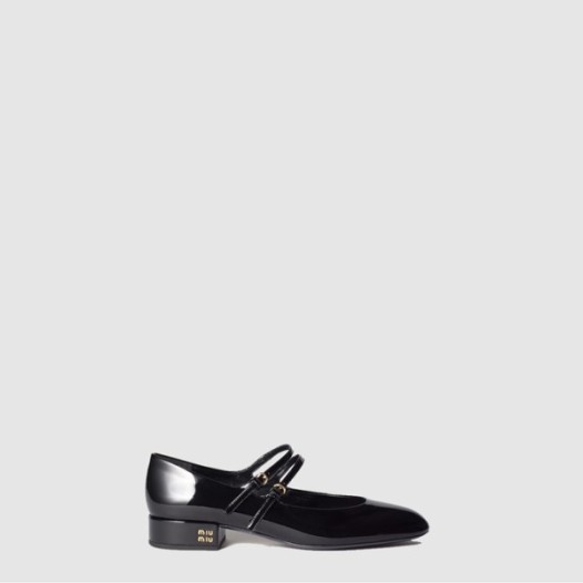 ❤미우미우 여성 버클 장식 페이턴트 가죽 슬링백 펌프스 - Miu Miu Buckle-embellished Patent Leather Slingback Pumps - mis7752x
