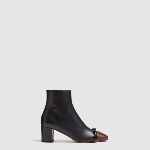 ✨발렌티노 여성 발레 뒤 루아 키드스킨 레더 앵클 부츠 - Valentino Ballet du Roi Kidskin Leather Ankle Boots - vas7810x