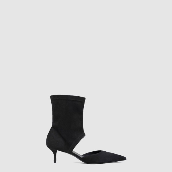 ✨알라이아 여성 스트레치 스웨이드 로우 부츠 - Alaia Stretch Suede Low Boots - als7834x