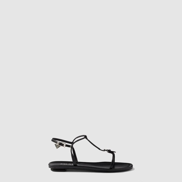 ✨프라다 여성 플랫 가죽 샌들 -  Prada Flat Leather Sandals - prs7921x