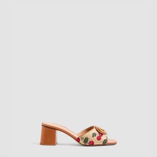 ❤발렌티노 여성 브이로고 시그니처 체리픽 슬라이드 - Valentino V-Logo Signature Cherry Pick Slide Sandals - vas7952x