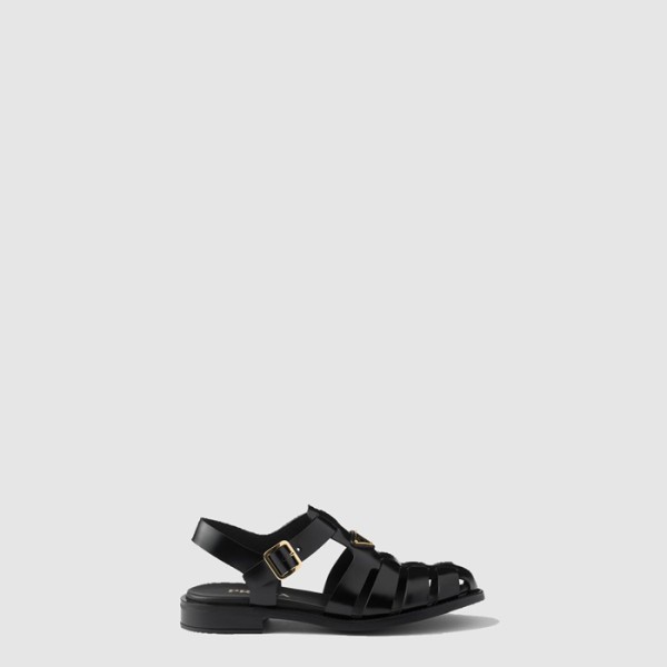 ✨프라다 여성 브러쉬드 가죽 피셔맨 샌들 - Prada Brushed Leather Fisherman Sandals - prs7967x
