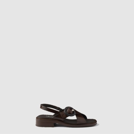 ❤프라다 여성 버클 장식 브러쉬드 가죽 샌들 - Prada Buckle-embellished Brushed Leather Sandals - dis7976x