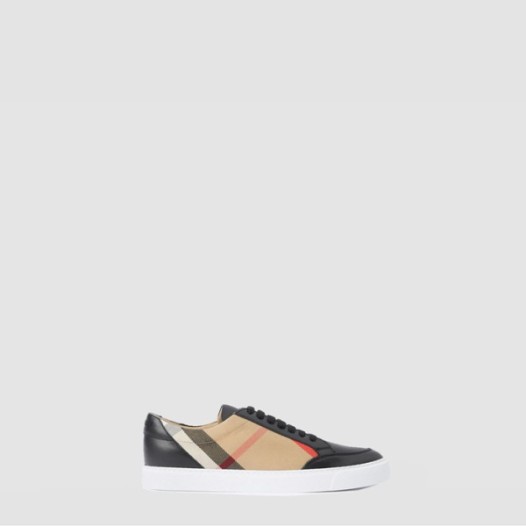 ❤버버리 남/녀 하우스 체크 레더 스니커즈 - Burberry House Check Leather Sneakers - bus8011x