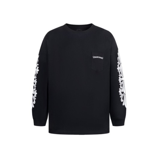 ❤크롬하츠 남성 라운드 긴팔티 - Chrome Hearts Mens Round Tshirt - chc8021x