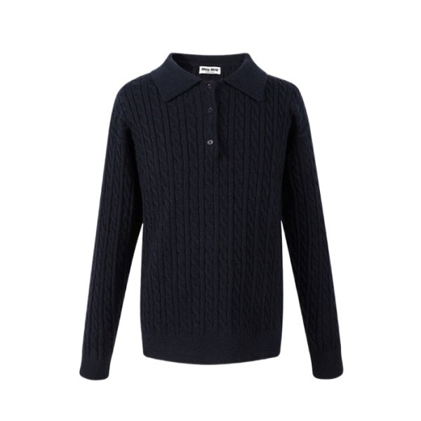 ✨미우미우 여성 폴로 니트 - Miumiu Womens Polo Knitwear - mic8044x