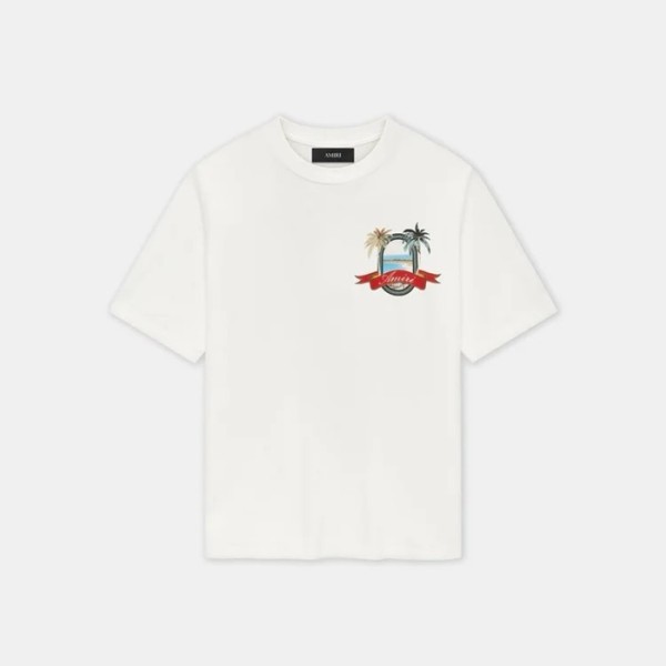 ✨아미리 남성 반팔 티셔츠 - Amiri Mens Round Tshirt - amc8063x