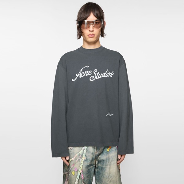 ✨아크네 남성 크루넥 긴팔티 - Acne Mens Round Tshirt - anc8083x