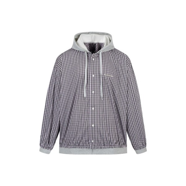 ✨발렌시아가 남성 체크 후드티 - Balenciaga Mens Flanner Hoodie - bac8090x