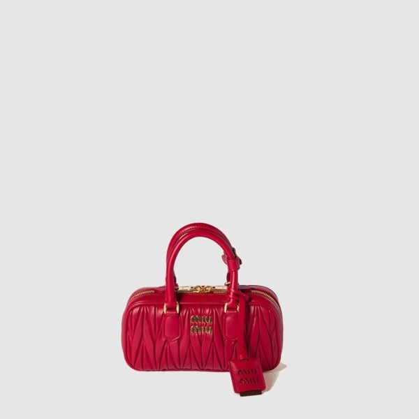 ✨미우미우 여성 마테라쎄 나파 가죽 미니 백 - MiuMiu Womens Matelasse Nappa Leather Mini Bag - mib9653x