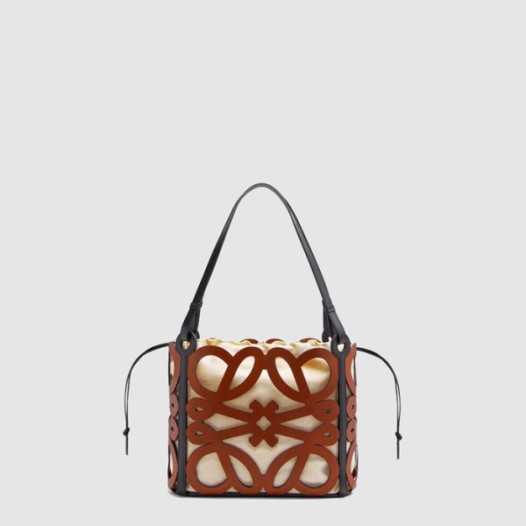 ❤로에베 여성 스몰 아나그램 컷아웃 토트백 - Loewe Womens Small Anagram Cutout Tote Bag - lob9814x