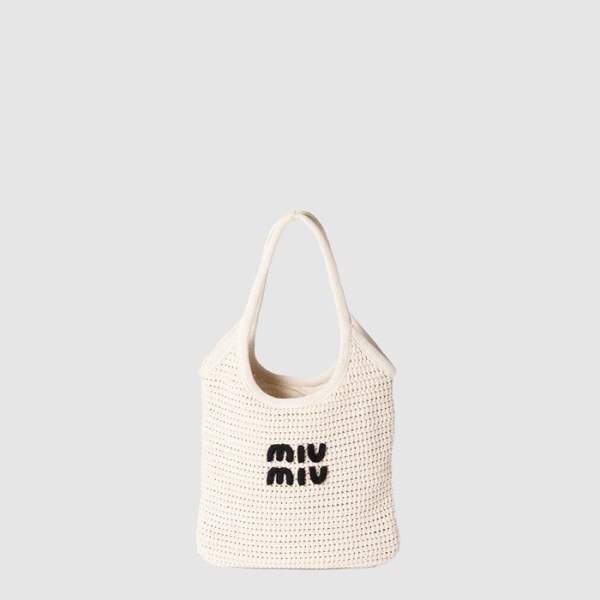 ✨미우미우 여성 아이비 라피아 우븐 토트 백 - Miumiu Womens Ivy Raffia Woven Tote Bag - mib9868x
