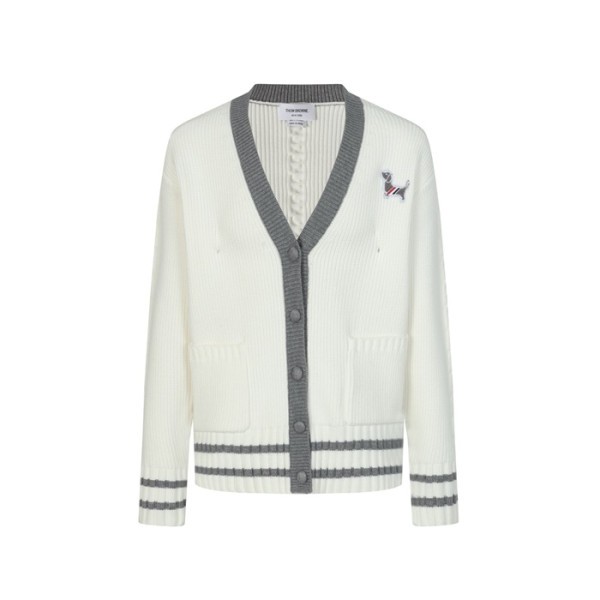✨톰브라운 남성 브이넥 가디건 - Thom Browne Mens V-neck Cardigan - thc8260x