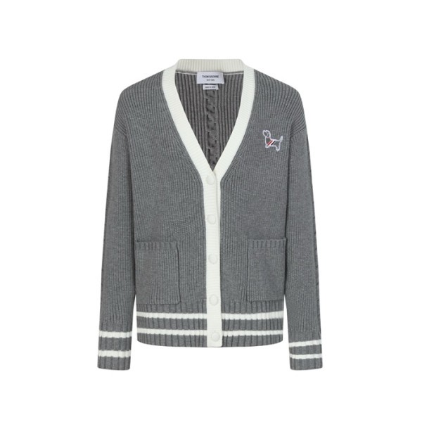 ✨톰브라운 남성 브이넥 가디건 - Thom Browne Mens V-neck Cardigan - thc8261x