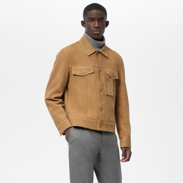 ✨루이비통 남성 가죽 재킷 - Louis vuitton Mens Leather Jacket - lvc8334x