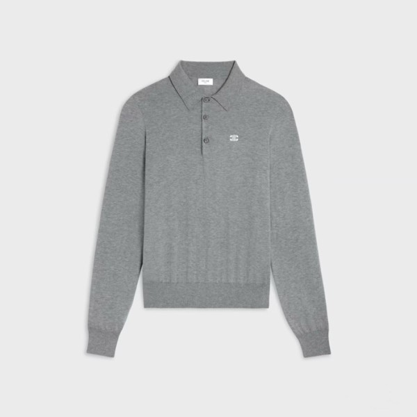 ✨셀린느 남/녀 폴로 니트웨어 - Celine Unisex Polo Knitwear - cec8344x
