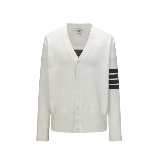 ✨톰브라운 여성 브이넥 가디건 - Thom Browne Womens V-neck Cardigan - thc8388x