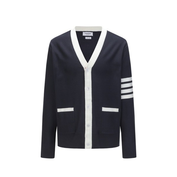 ✨톰브라운 여성 브이넥 가디건 - Thom Browne Womens V-neck Cardigan - thc8391x