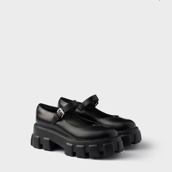 ✨프라다 여성 브러시드 가죽 모놀리스 메리 제인 - Prada Womens Brushed Leather Monolith Mary Jane - prs8219x