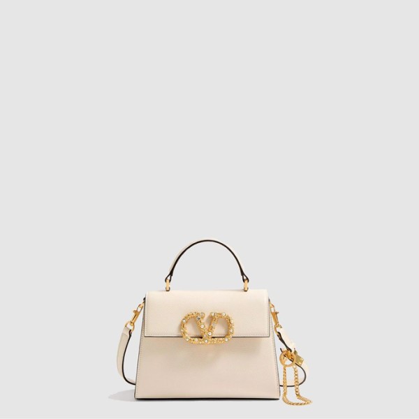 ✨발렌티노 여성 가라바니 브이슬링 주얼 로고 스몰 핸드백 - Valentino Womens Garavani V-Sling Jewel Logo Small Handbag - vab9923x