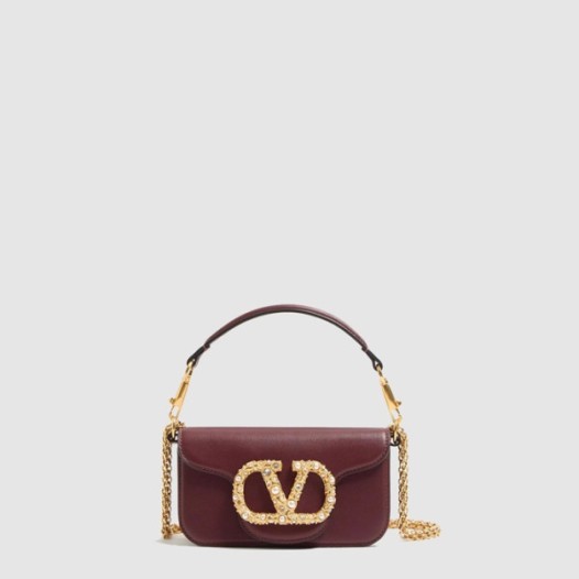 ❤발렌티노 여성 가라바니 로코 주얼 로고 스몰 숄더 백 - Valentino Womens Garavani Rocco Jewel Logo Small Shoulder Bag - vab9928x