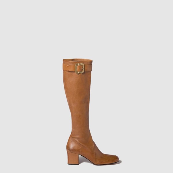 ✨미우미우 여성 버클 장식 나파 가죽 부츠 - Miumiu Womens Buckle-embellished Nappa Leather Boots - mis8237x