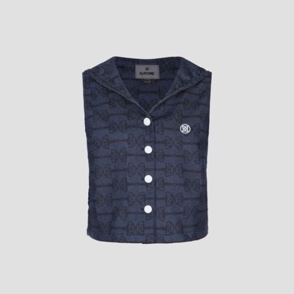 ✨[G/FORE] 지포어 여성 데님 세일러 베스트 - gol1860x