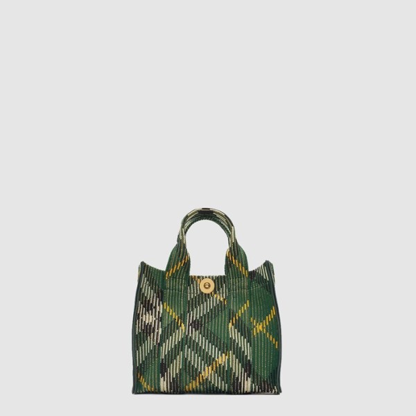 ✨버버리 여성 미니 체크 니트 토트 - Burberry Womens Mini Check Knit Tote - bub10106x