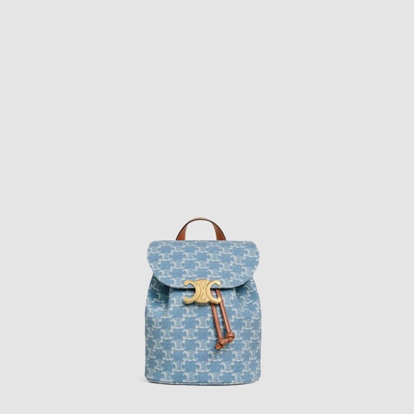 ✨셀린느 여성 보니 백팩 트리옹프 올 오버 텍스타일 - Celine Womens Bonnie Backpack Triomphe All Over Textile - ceb10419x