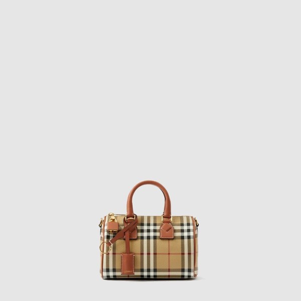 ✨버버리 여성 미니 체크 볼링 백 - Burberry Womens Mini Check Bowling Bag - bub10471x