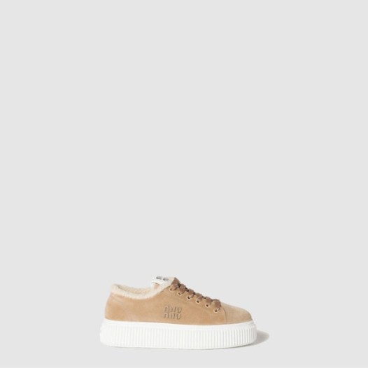 ❤끌로에 여성 스웨이드 시어링 스니커즈 - Chloe Womens Suede Shearling Sneakers - chs8383x