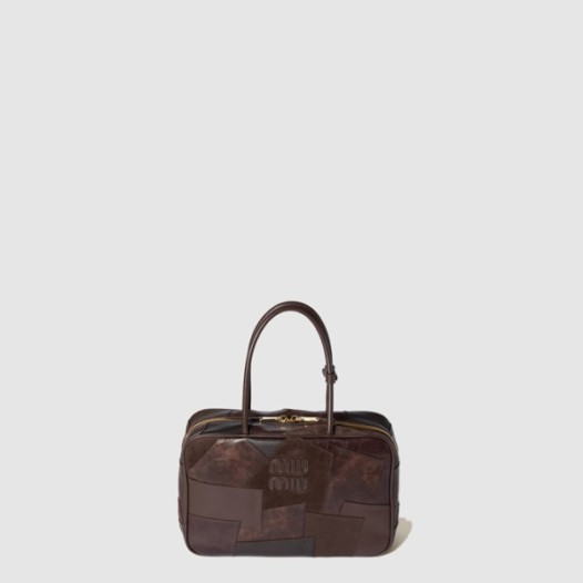 ❤미우미우 여성 가죽 패치워크 보 백 - Miumiu Womens Leather Patchwork Beau Bag - mib11004x
