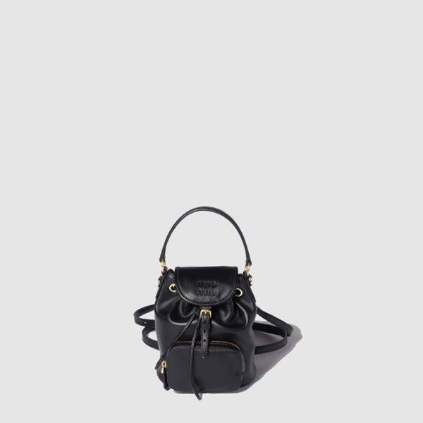 ✨미우미우 여성 가죽 미니 백팩 - MiuMiu Womens Leather Mini Backpack - mib11169x